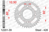 Corona AFAM 12201-39 in acciaio passo 428 YAMAHA RD 125 DX 1978  -1981